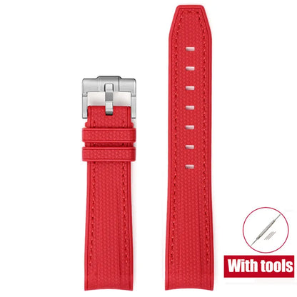 Rubber Watchband for Swatch X Omega Joint MoonSwatch Waterproof Sport 20mm Watch Strap Silicone Curved End Band for Men Women