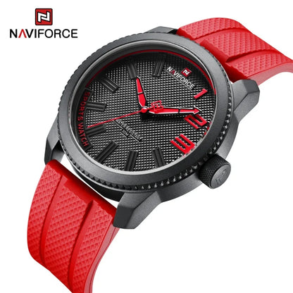NAVIFORCE Top Luxury Brand Quartz Watch Men Silicone Strap Military Watches 30ATM Waterproof Wristwatch Relogio Masculino 2022