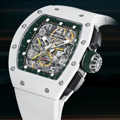ChronoState CRONUSART CM09-013 50MM – Automatic Tonneau Chronograph Watch | Sapphire Luminous Mechanical Timepiece