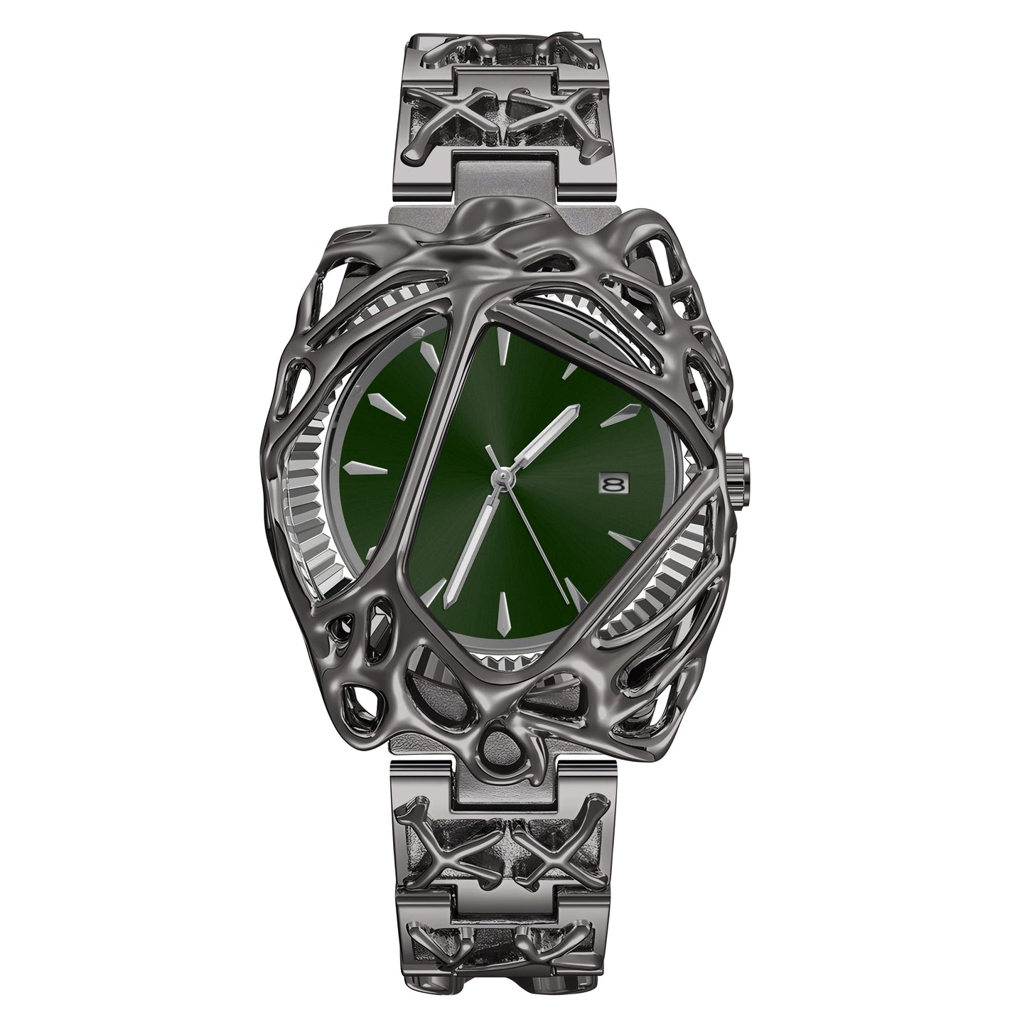 Stylish opposite sex vine watch alabaster style retro Y2K European American watches special-shaped advanced ins niche watches
