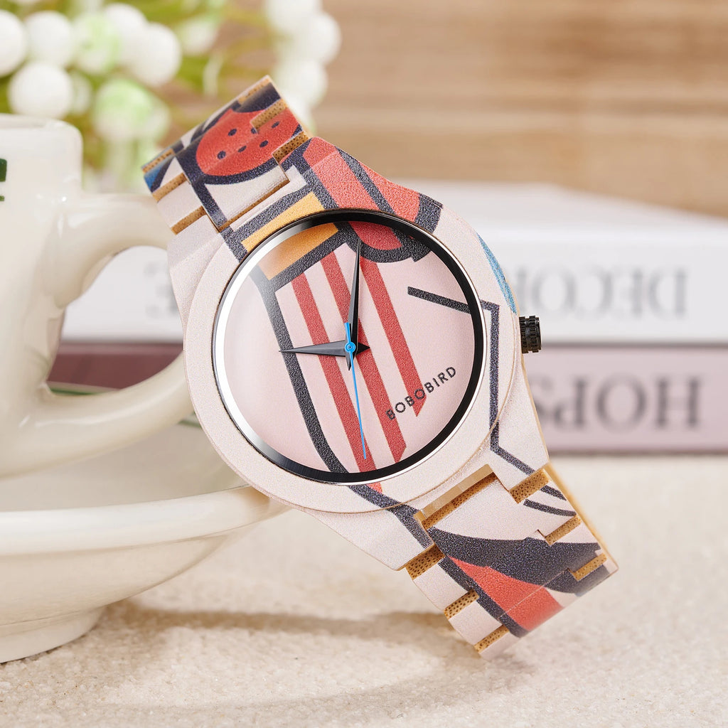 2025 New BOBOBIRD Men‘s Wood Artistic Watches High Quality Japanese Quartz Movement Wristwatch Clock for Men’s Gift Dropshipping