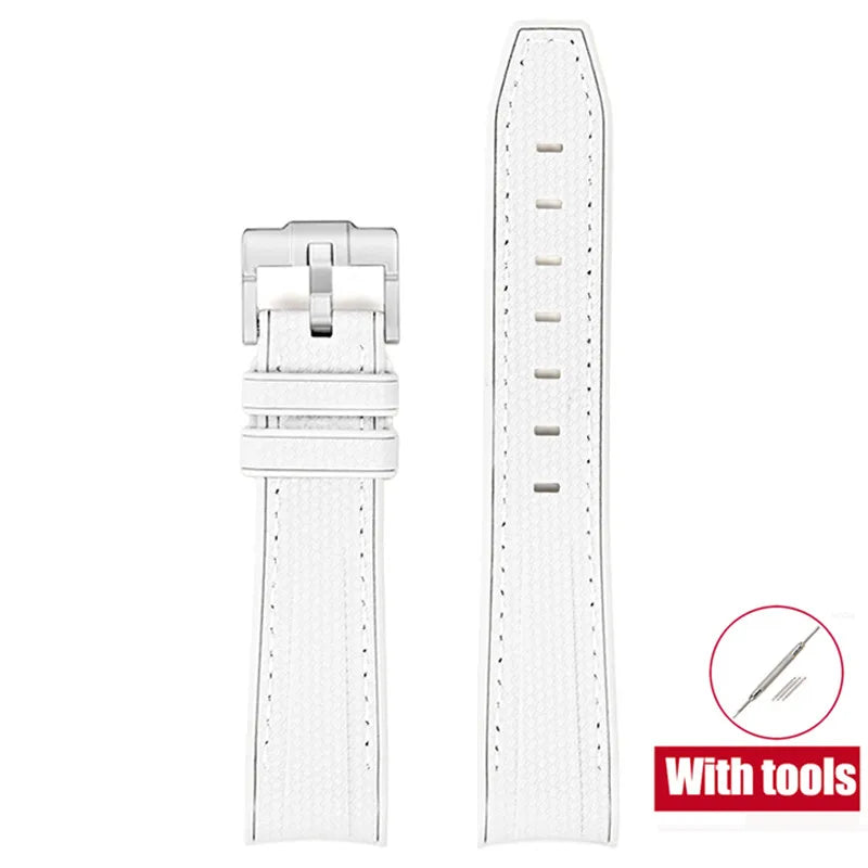 Rubber Watchband for Swatch X Omega Joint MoonSwatch Waterproof Sport 20mm Watch Strap Silicone Curved End Band for Men Women