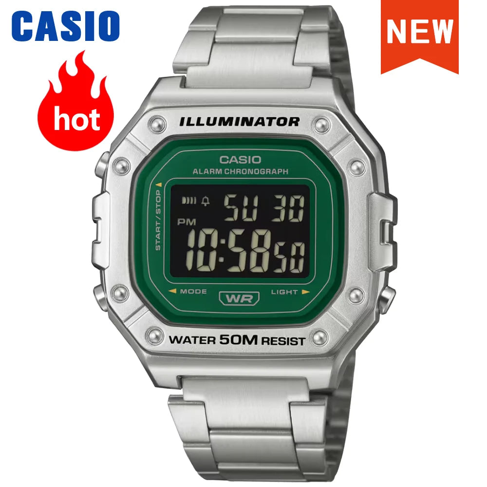 Casio watch Fashion Multifunction Watch relogio masculino W-218HD-3A 2026 New Model