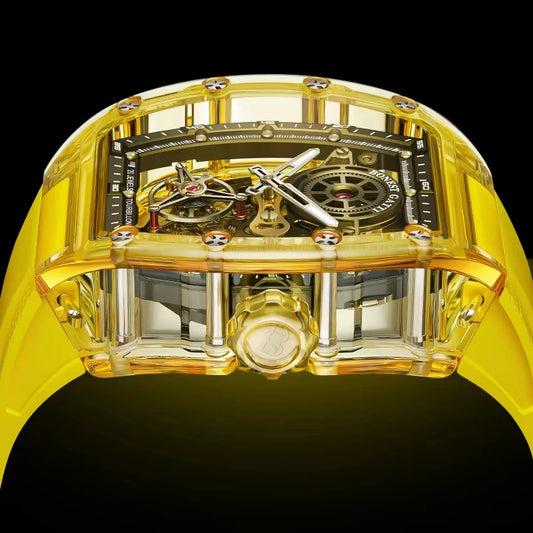 ChronoState BONEST GATTI Tourbillon – Automatic Mechanical Watch | Crystal Skeleton Luminous Timepiece