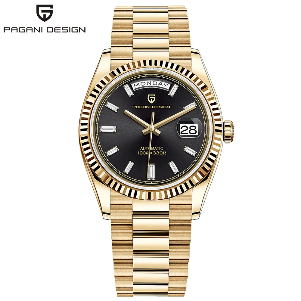 2026 New PAGANI DESIGN Men's Watches Mechanical Top brand Luxury Automatic Watch For Men AR Sapphire glass Calendar Wrist watch