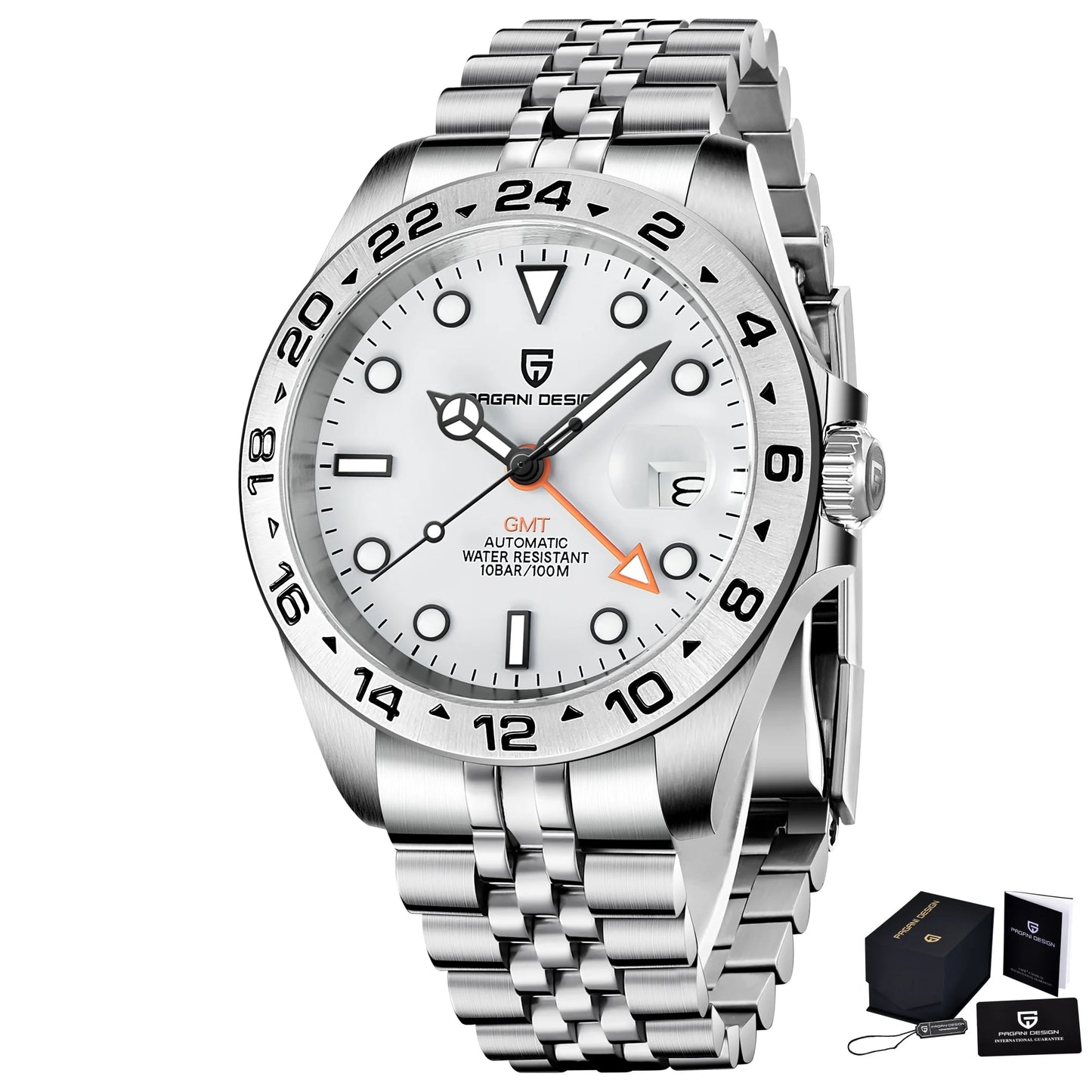 Pagani Design 2026 New Men's Diver Watch 42mm Sapphire Automatic Mechanical GMT Watch 100m Waterproof PD1682