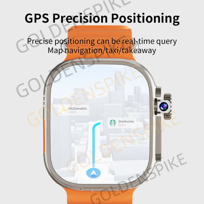 GOLDENSPIKE S10 Ultra MAX 4G Smartwatch Android Smart Watch With 448*528 180° Rotary Camera GPS WIFI Video Call NFC App Download