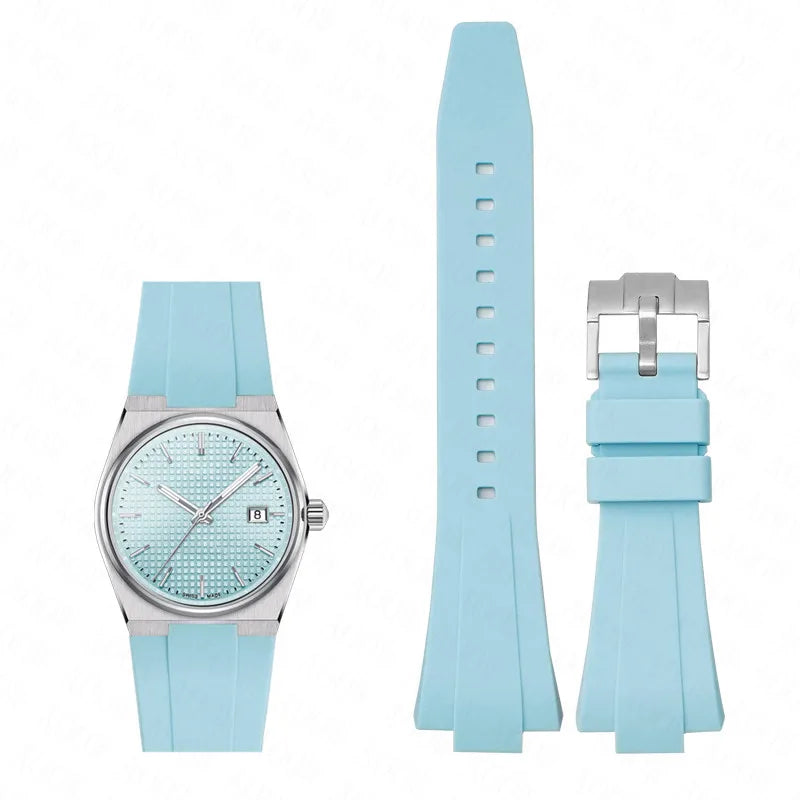 Silicone Strap For Tissot PRX 35MM/40MM Series Men Women Casual Fashion Replacement Rubber Strap + Quick release tools