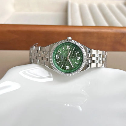 New Classic Women'S Watch With A Stylish Small Dial And Steel Band; High-Quality Ladies' Wristwatch And Timepiece Accessory.