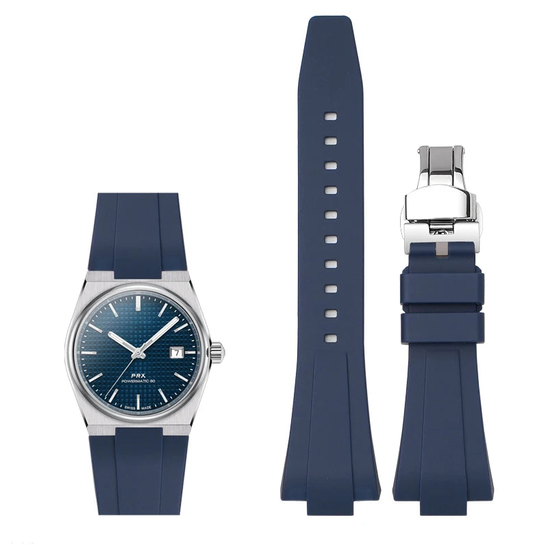 Silicone Strap For Tissot PRX 35MM/40MM Series Men Women Casual Fashion Replacement Rubber Strap + Quick release tools