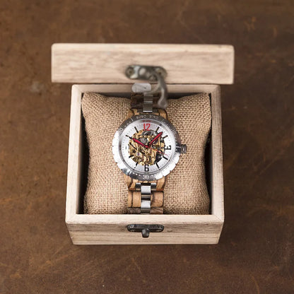 BOBO BIRD Men's Automatic Mechanical Watch Wood Man Clock Top Brand High Quality Movement In gift Box relojes para hombre