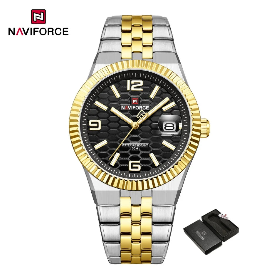NAVIFORCE NF9277 Quartz Watch Stainless Steel Water-Resistant