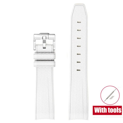 Rubber Watchband for Swatch X Omega Joint MoonSwatch Waterproof Sport 20mm Watch Strap Silicone Curved End Band for Men Women