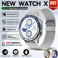 1.43 AMOLED Smart Watch 3D Surround Vision Player 4GB Large memory IP68 Smartwatch Men 2024 New TWS Earphones For OPPO Watch X