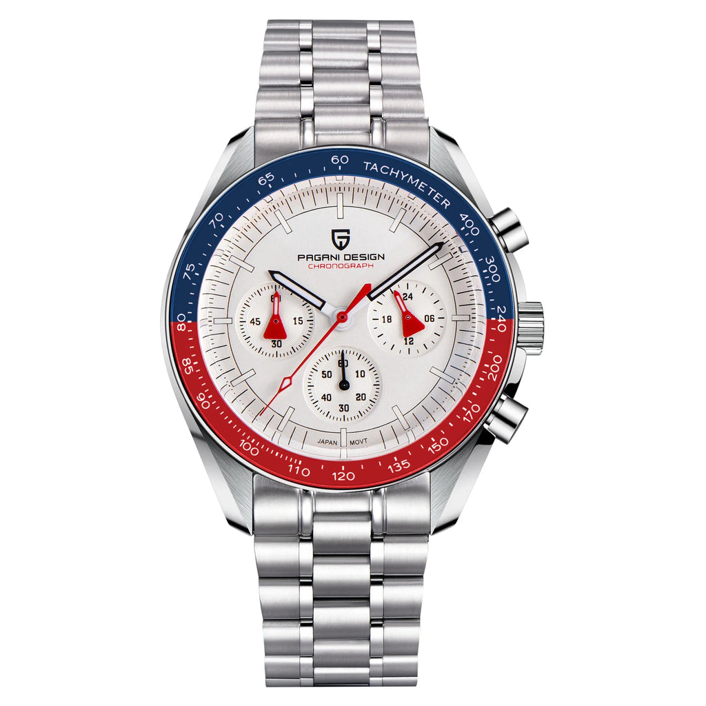 2026 New PAGANI DESIGN Mens Watches Top Brand Luxury Automatic Quartz Chronograph Waterproof Sport Stainless Steel Clock Relogio