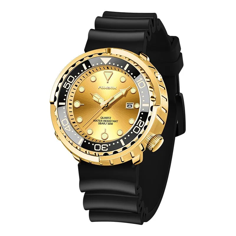 2026 LIGE Fashion Mens Watches Foxbox Top Brand Luxury 5ATM Sports Waterproof Watch for Men Quartz Date Clock Luminous Watch+Box
