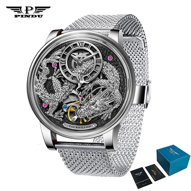 PINDU P6632 Develops  Automatic Mechanical Watch Men Watches