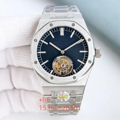 Customized OMF Factory Double Cycloid Hollow Out 41mm Watch 904L Luxurious Waterproof Mechanical Man Watch