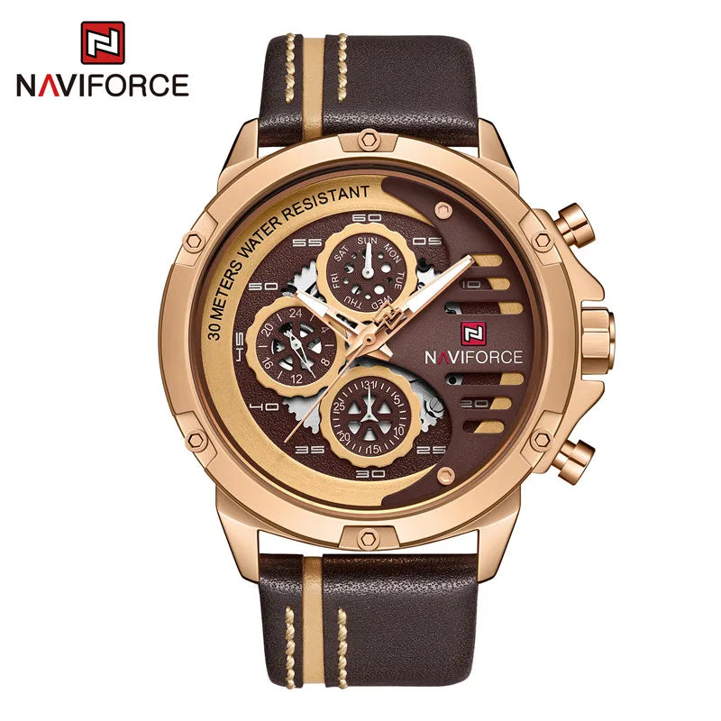 NAVIFORCE New Men's Sports Military Watch Men Business Clock Wristwatches Male Luxurious Smart Casual Watches Relogio Masculino