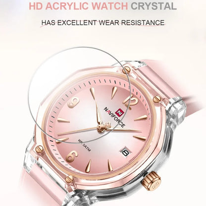 NAVIFORCE Luxury Watches for Women 2026 Ladies Fashion Quartz Calendar Waterproof Luminous Clocks