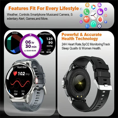710mAh Battery Ultra GPS Smart watches Compass Watches Waterproof NEW For Men Women 2025 New Sports GPS Military Smart Watch Men