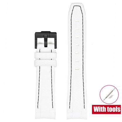 Rubber Watchband for Swatch X Omega Joint MoonSwatch Waterproof Sport 20mm Watch Strap Silicone Curved End Band for Men Women