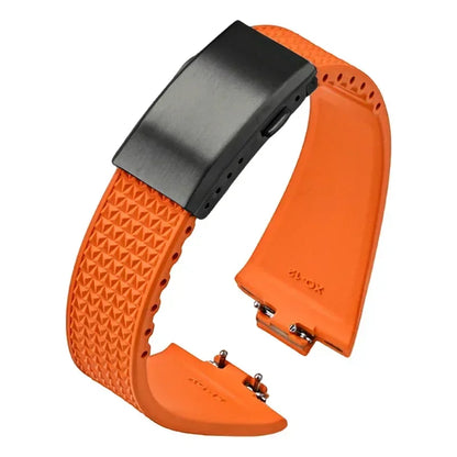 Fluoro Rubber Strap for Tissot PRX Series Super Player 35mm 40mm FKM Women Men Quick Release Folding Buckle Watch Band 11mm 12mm