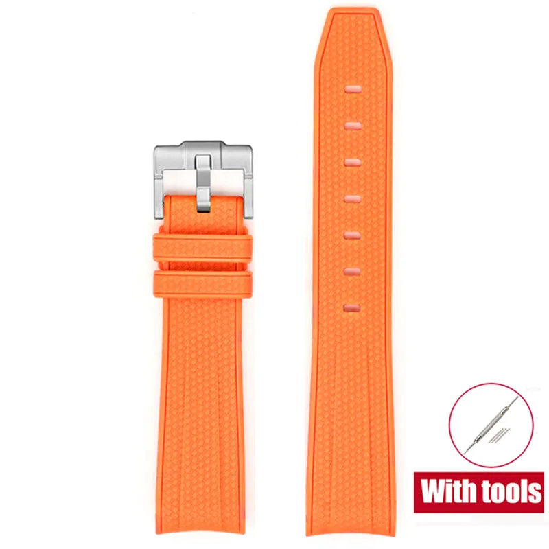 Rubber Watchband for Swatch X Omega Joint MoonSwatch Waterproof Sport 20mm Watch Strap Silicone Curved End Band for Men Women