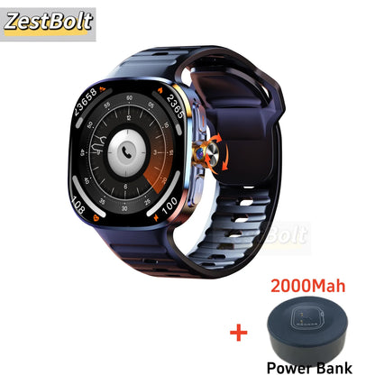 M99 Smartwatch 2.4inch Larger Amoled Screen 12 Panel Menu Smart Watch With 190° Rotating Camera 2100Mah Battery Android 10.0 OS