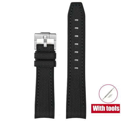 Rubber Watchband for Swatch X Omega Joint MoonSwatch Waterproof Sport 20mm Watch Strap Silicone Curved End Band for Men Women