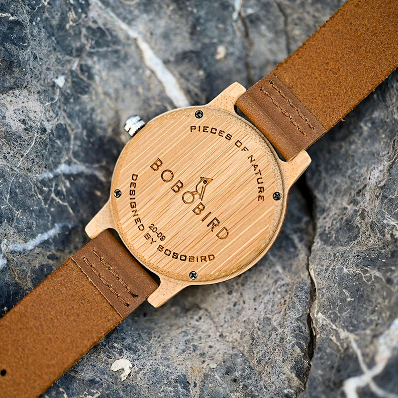 BOBO BIRD Bamboo Wood Watches Men Top Luxury Personality Wristwatch for Him Valentine's Day Gifts Clock Simple Dropshipping OME