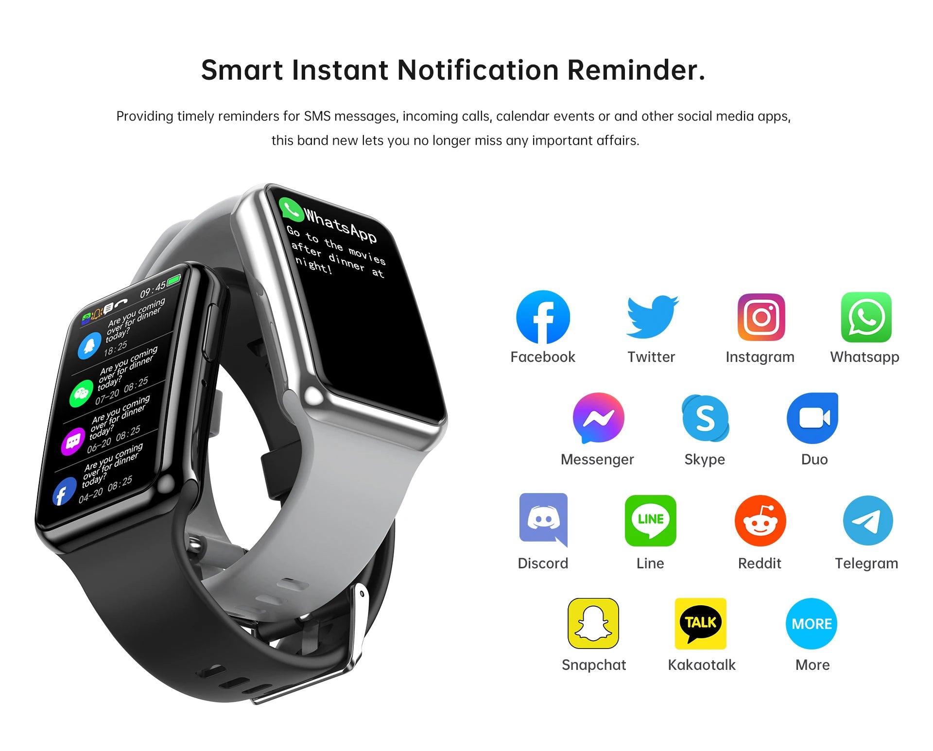 1.47 Inch BT Call Smart Band Heart Rate Monitor Blood Pressure Fitness Sport Smart Watch Bracelet