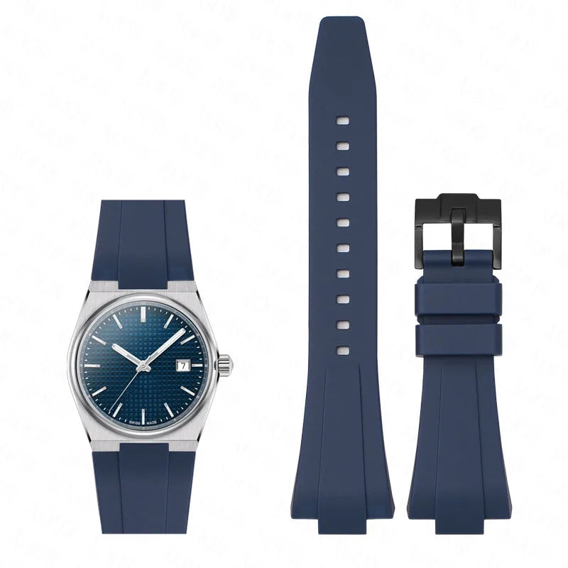 Silicone Strap For Tissot PRX 35MM/40MM Series Men Women Casual Fashion Replacement Rubber Strap + Quick release tools