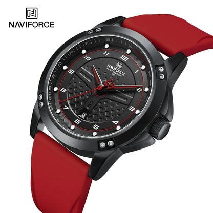 NAVIFORCE Casual Quartz Wristwatch Fashion Waterproof Men's Watches Sport Silicone Strap Male Luminous Clock Relogio Masculino