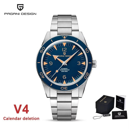 PAGANI DESIGN 2025 Luxury Men 8215 Movement V4 Automatic Mechanical Wristwatch 20bar Waterproof Sapphire StainlessSteel reloj