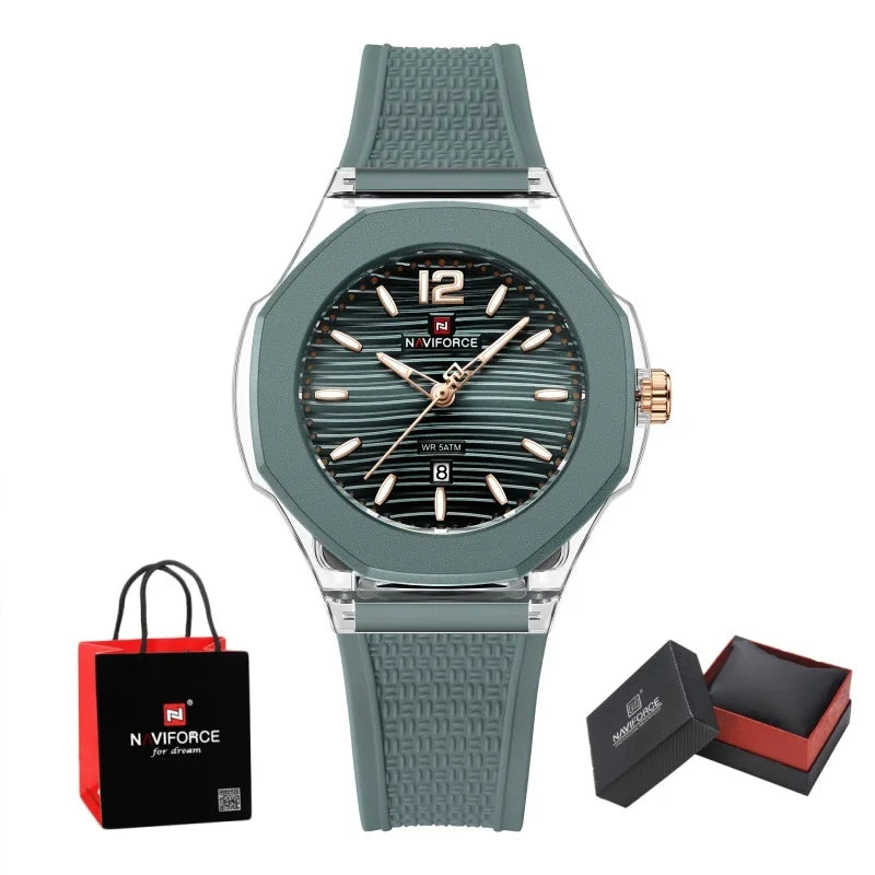 NAVIFORCE  NF6109  Watch Quartz Waterproof Silicone  Luxury