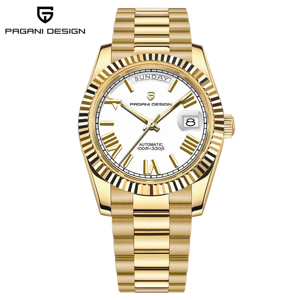 2026 New PAGANI DESIGN Men's Watches Mechanical Top brand Luxury Automatic Watch For Men AR Sapphire glass Calendar Wrist watch