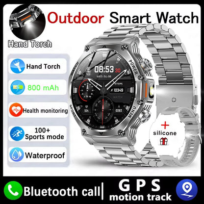 New Rugged Outdoor Sports Smartwatch 1.8" 390*390HD screen 800mAh Long Battery Life Fitness Tracker Calorie Distance Smart Watch