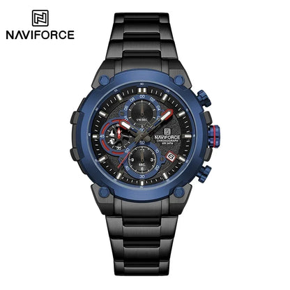 NAVIFORCE Man Watch Fashion Sports Chronograph Waterproof Men's Watches Calendar Display Military Quartz Male Watch Reloj Hombre