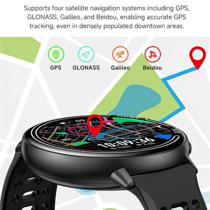 New hot GPS smartwatch 1.43 AMOLED Compass, IP68 waterproof,Bluetooth call,multi-sport watch, gift for men and women For Android