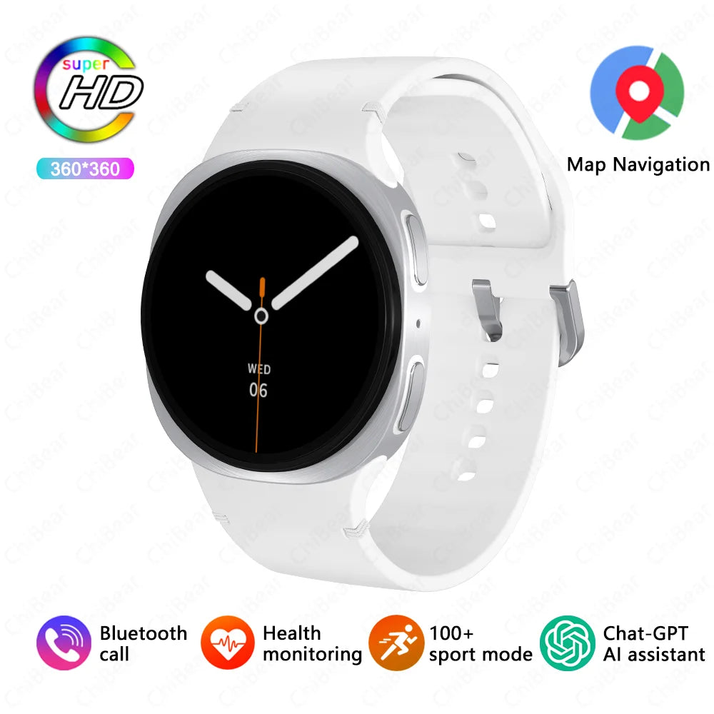 2026 New Watches 8 Mini GPS Track Smart Watch For Men Women Health Sports AMOLED Heart Rate Bluetooth Call Waterproof Smartwatch