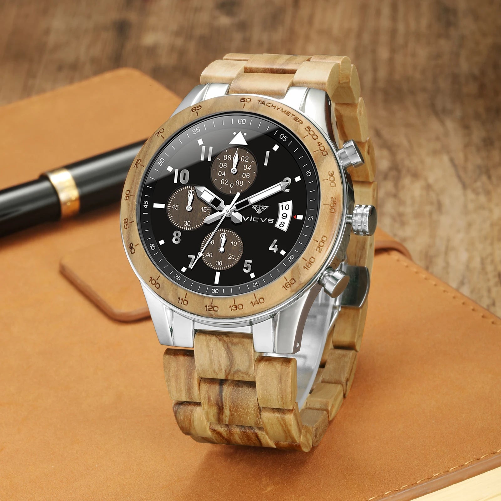 Bobo Bird Chronograph Quartz Watch