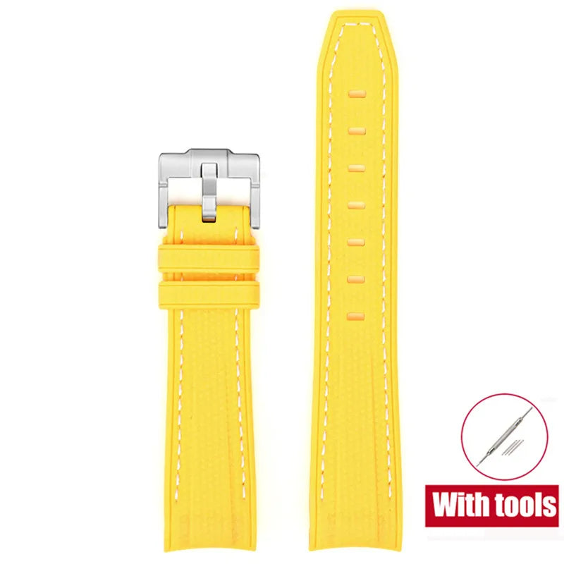 Rubber Watchband for Swatch X Omega Joint MoonSwatch Waterproof Sport 20mm Watch Strap Silicone Curved End Band for Men Women