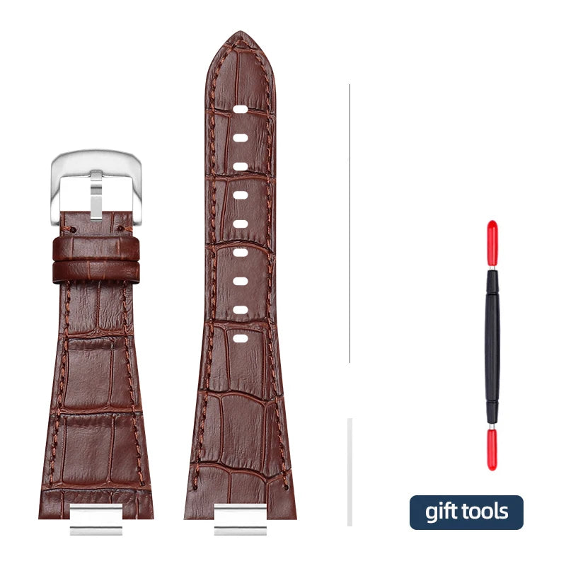 27 * 12mm 1853 PRX T137 watch strap for Tissot PRX men 40mm T137.407/T137.417 raised strap plain/bamboo/lychee pattern watchband