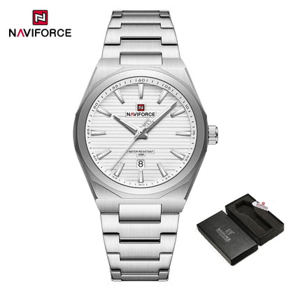 NAVIFORCE Fashion Waterproof Quartz Wristwatch Luminous Point Men Watch Date Display Sports Clock Man Watches Relogio Masculino