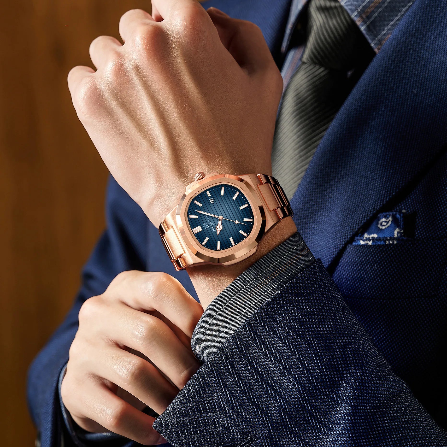 2026 New For Men Fashion Brand Male Watch Waterproof Luminous Stainless Steel Watches  Date Week Casual Quartz Men's Clock Reloj