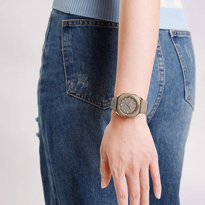 NAVIFORCE Fashion Women's Casual Elegant Simple Polygon Quartz Silicone Watch Gift for Women Wristwatch Casual Relogio Feminino