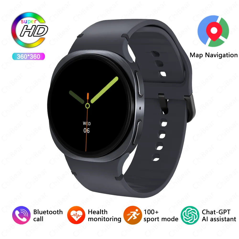 2026 New Watches 8 Mini GPS Track Smart Watch For Men Women Health Sports AMOLED Heart Rate Bluetooth Call Waterproof Smartwatch