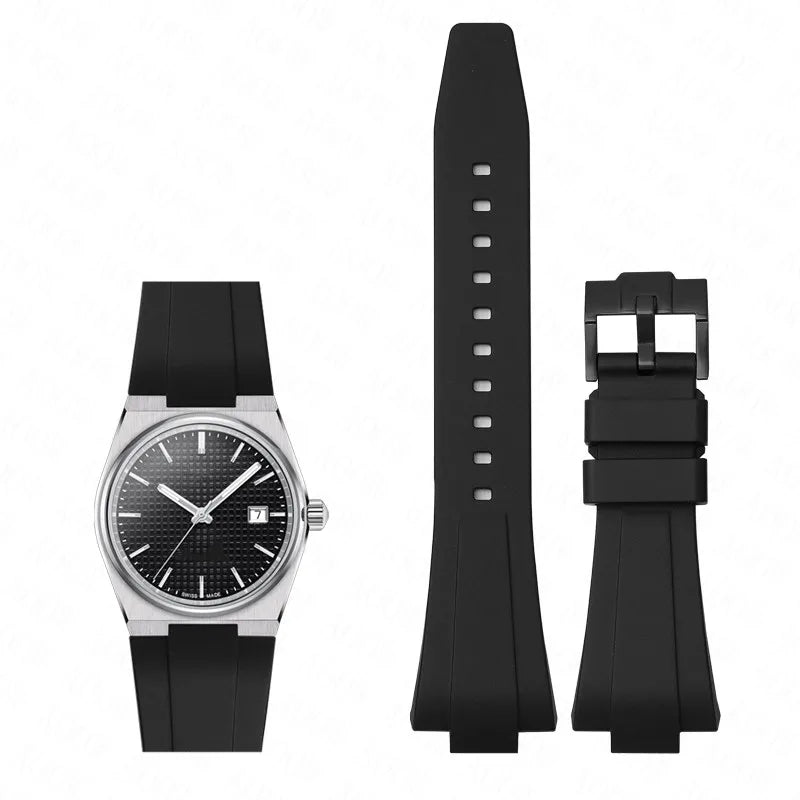 Silicone Strap For Tissot PRX 35MM/40MM Series Men Women Casual Fashion Replacement Rubber Strap + Quick release tools