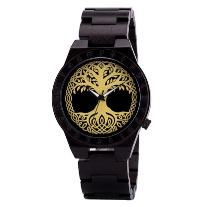 BOBO BIRD Wood Watches Relogio Masculino Watch for Men Viking Warriors Symbol Relojes Para Hombre часы мужские Logo Custom